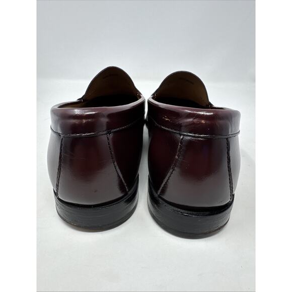 GH Bass Shoes Mens Size 10.5D Walter Burgundy Weejuns Penny Loafers Slip On - Picture 3 of 16
